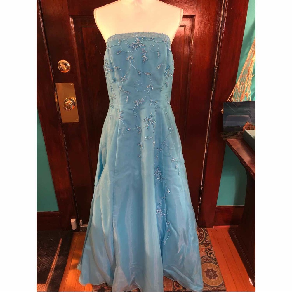 Stunning gown with floral beading